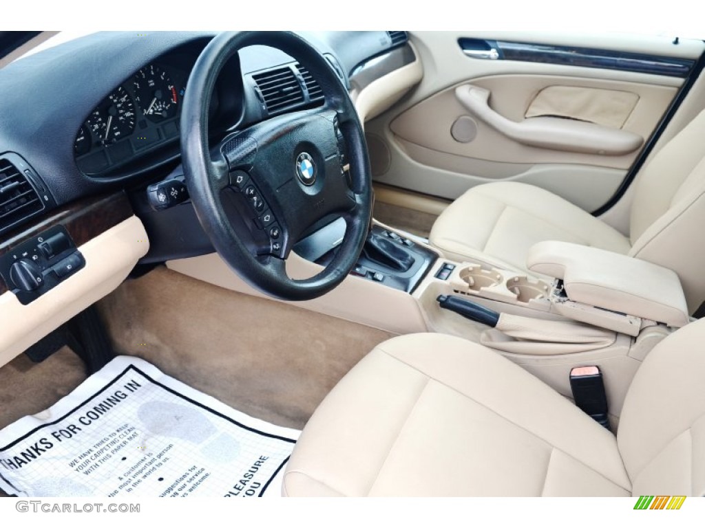 Sand Interior 2002 BMW 3 Series 325i Sedan Photo #100572461