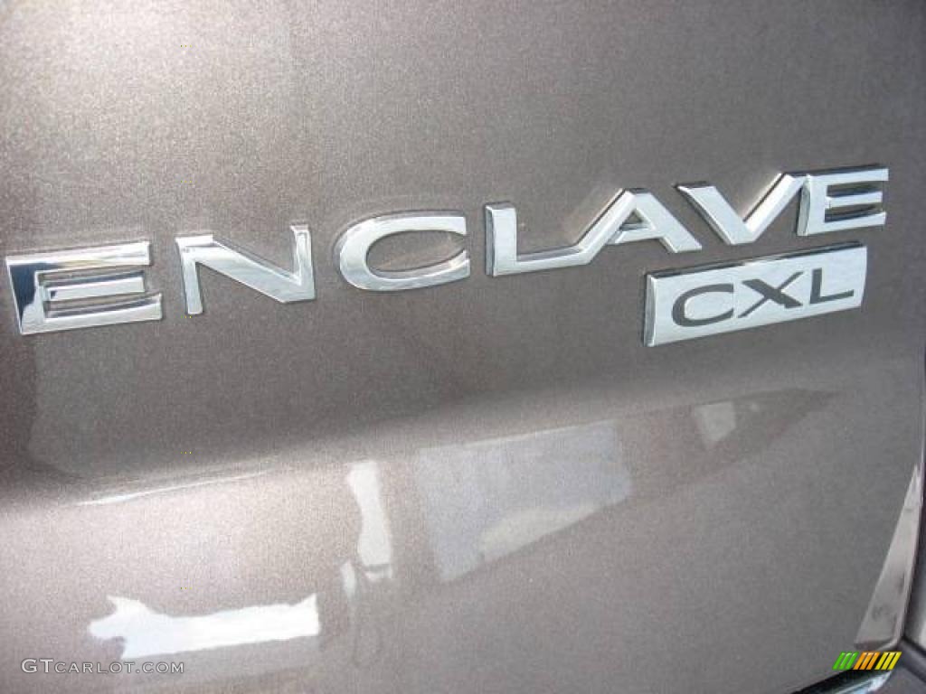 2008 Enclave CXL AWD - Cocoa Metallic / Cashmere/Cocoa photo #44