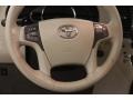 Bisque 2012 Toyota Sienna XLE AWD Steering Wheel