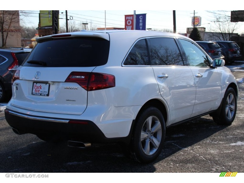 2012 MDX SH-AWD Technology - Aspen White Pearl II / Parchment photo #3