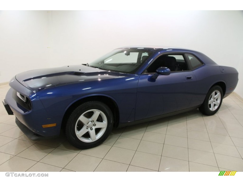 2009 Challenger SE - Deep Water Blue Pearl Coat / Dark Slate Gray photo #3