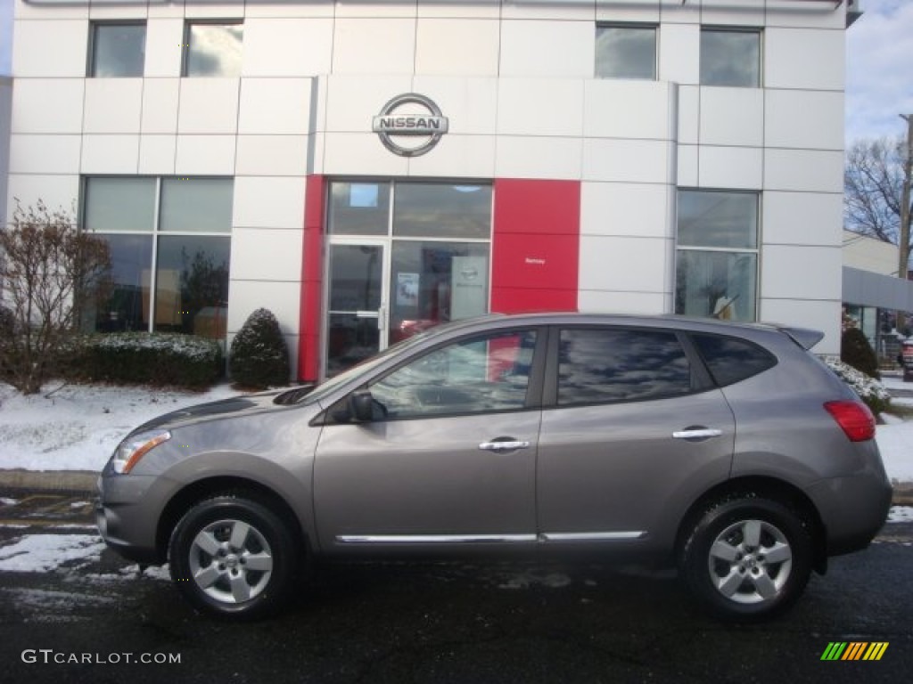2011 Rogue S AWD - Gotham Gray Metallic / Black photo #8
