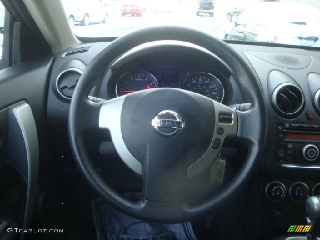 2011 Rogue S AWD - Gotham Gray Metallic / Black photo #20