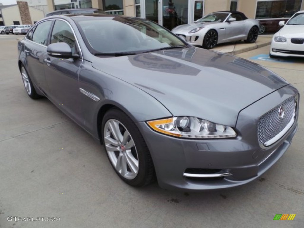 Lunar Grey Metallic 2015 Jaguar XJ XJL Portfolio Exterior Photo #100586382