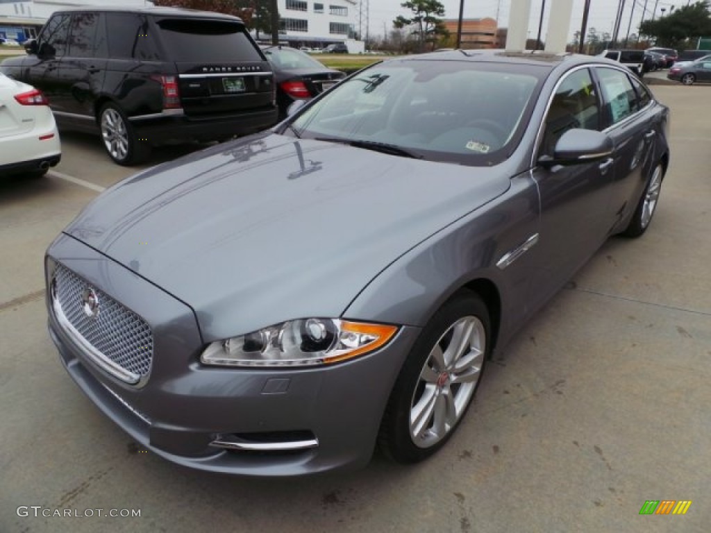 Lunar Grey Metallic 2015 Jaguar XJ XJL Portfolio Exterior Photo #100586420