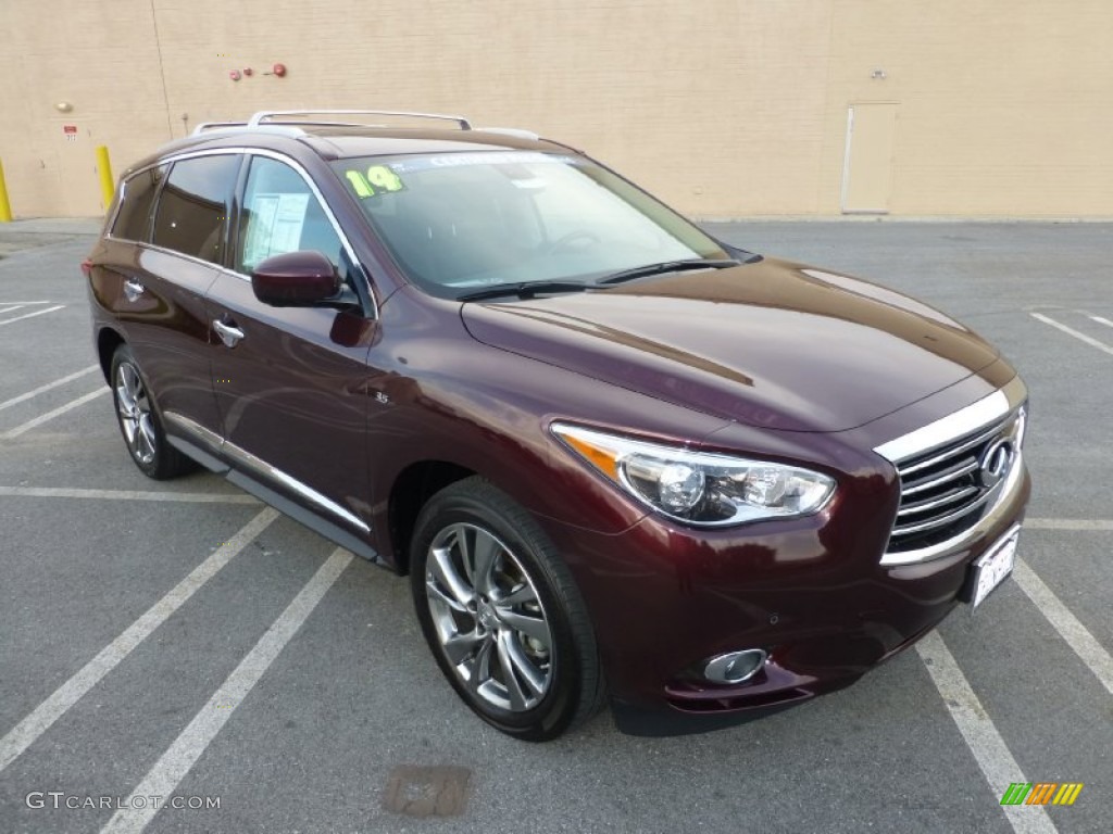 Midnight Garnet 2014 Infiniti QX60 3.5 AWD Exterior Photo #100586792