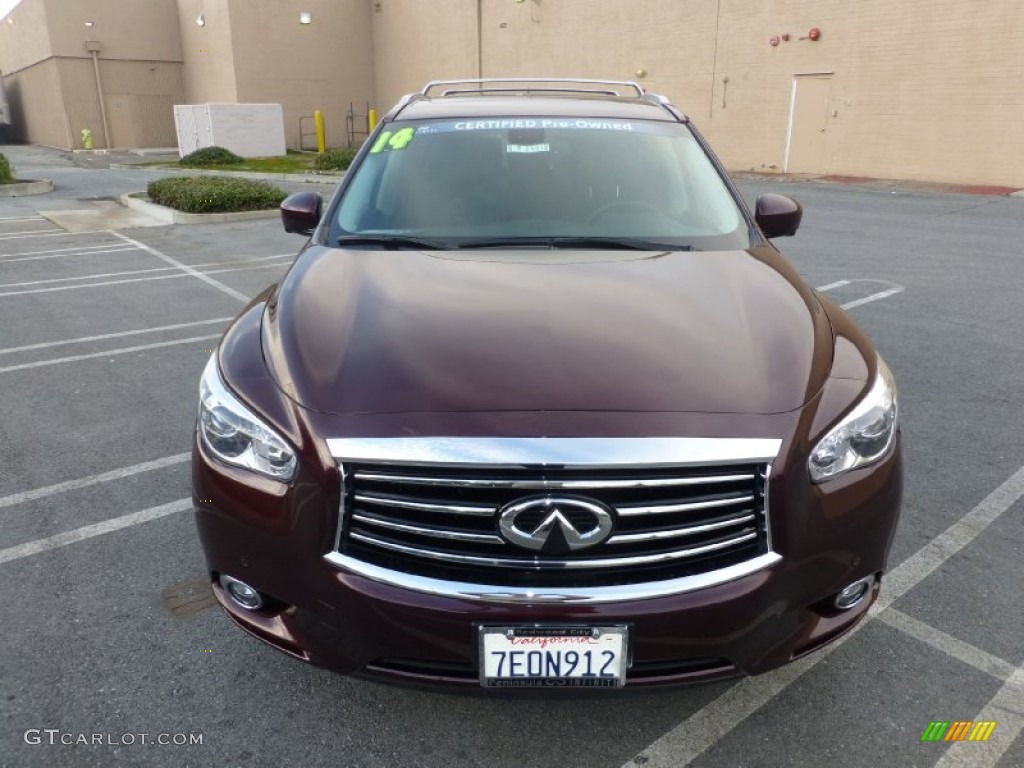 2014 QX60 3.5 AWD - Midnight Garnet / Graphite photo #3