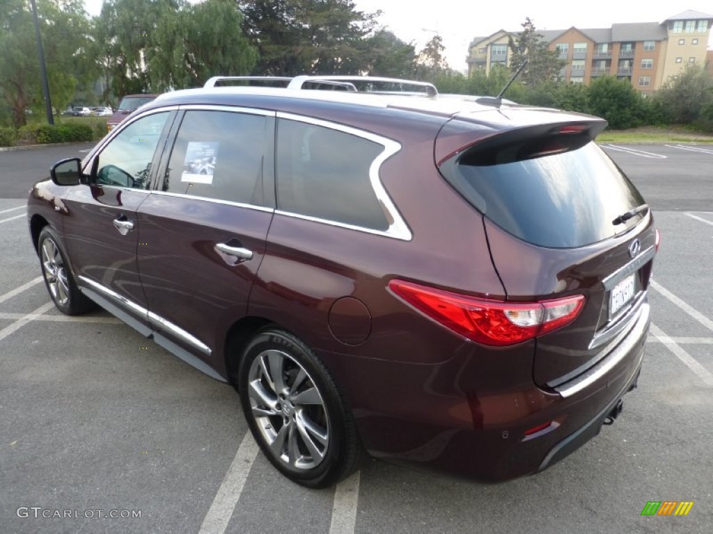 2014 QX60 3.5 AWD - Midnight Garnet / Graphite photo #10