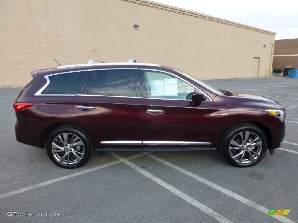 2014 QX60 3.5 AWD - Midnight Garnet / Graphite photo #15