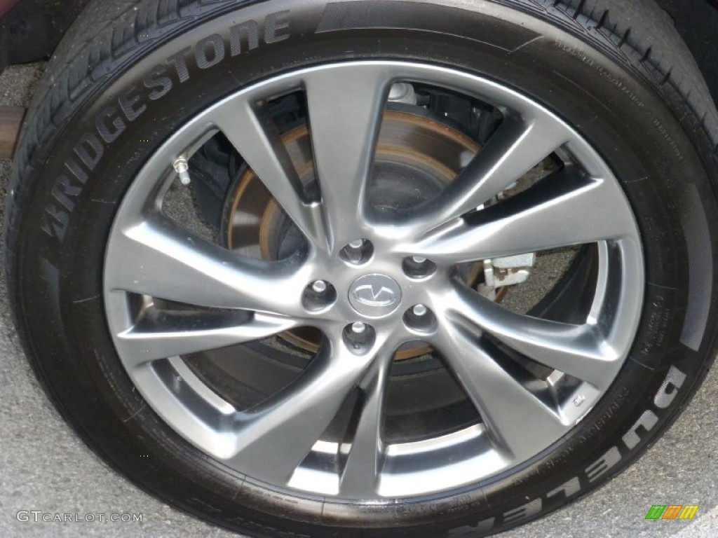 2014 QX60 3.5 AWD - Midnight Garnet / Graphite photo #16