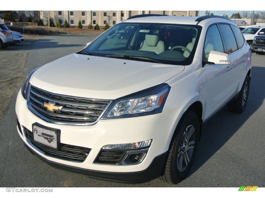 2015 Traverse LT - White Diamond Tricoat / Dark Titanium/Light Titanium photo #2