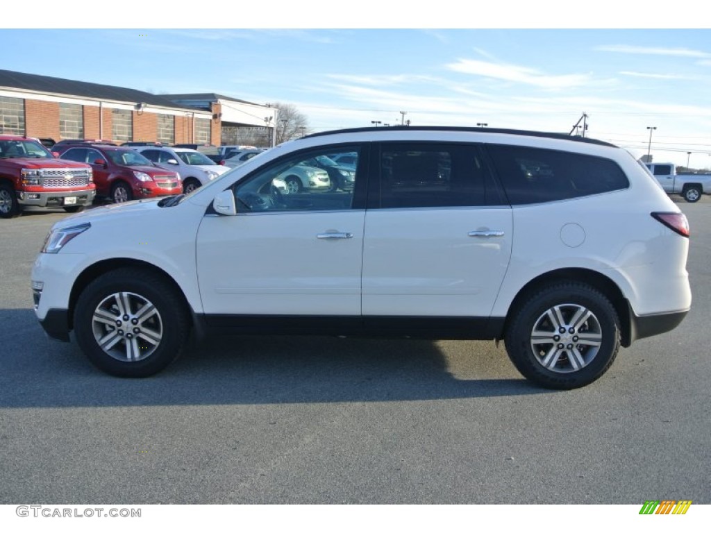 2015 Traverse LT - White Diamond Tricoat / Dark Titanium/Light Titanium photo #3