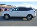 2015 White Diamond Tricoat Chevrolet Traverse LT  photo #3