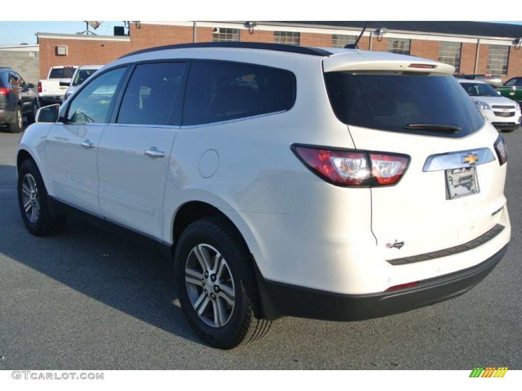 2015 Traverse LT - White Diamond Tricoat / Dark Titanium/Light Titanium photo #4