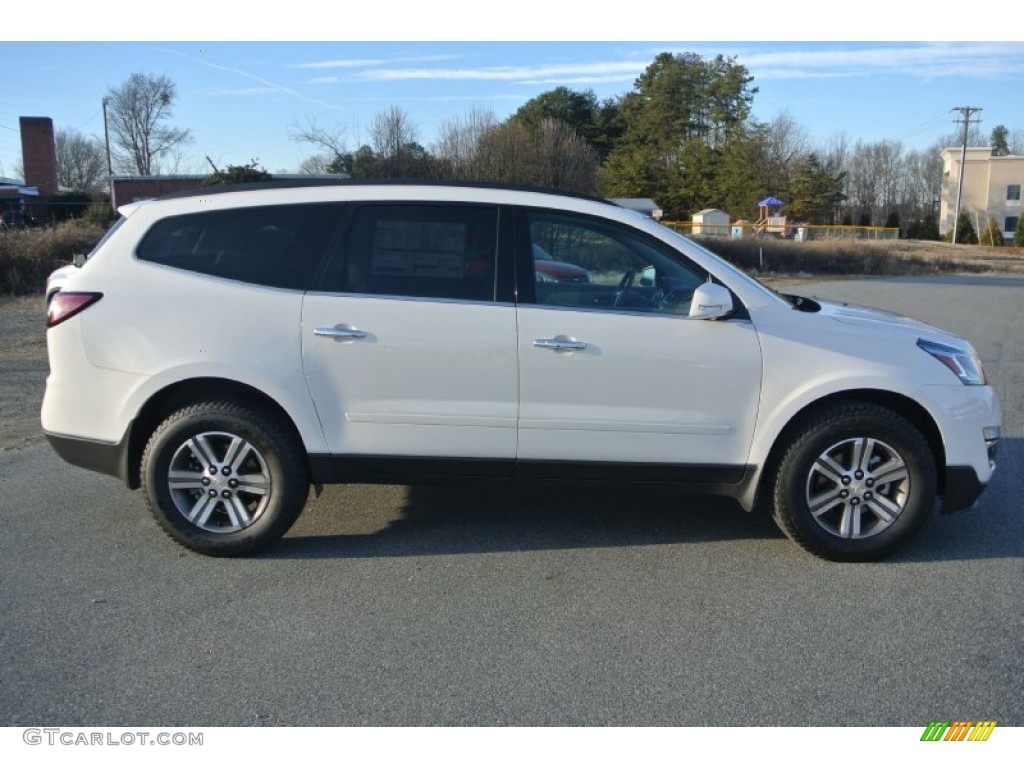 2015 Traverse LT - White Diamond Tricoat / Dark Titanium/Light Titanium photo #6