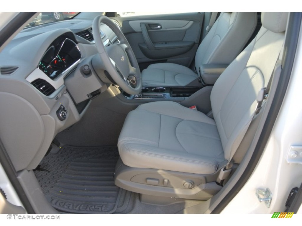 2015 Traverse LT - White Diamond Tricoat / Dark Titanium/Light Titanium photo #8