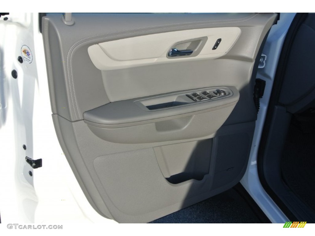 2015 Traverse LT - White Diamond Tricoat / Dark Titanium/Light Titanium photo #9