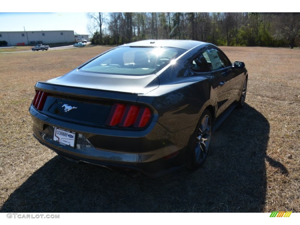 2015 Mustang EcoBoost Coupe - Magnetic Metallic / Ebony photo #5