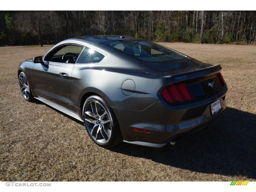 2015 Mustang EcoBoost Coupe - Magnetic Metallic / Ebony photo #7