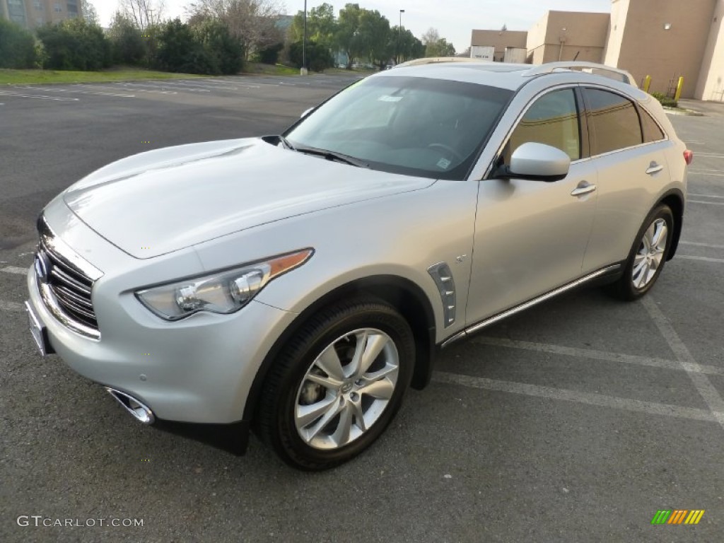 2014 QX70 AWD - Liquid Platinum / Graphite photo #12