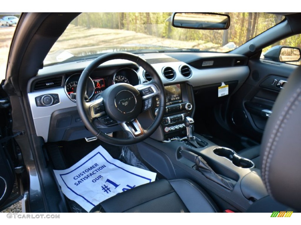2015 Mustang EcoBoost Coupe - Magnetic Metallic / Ebony photo #15