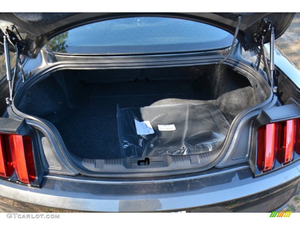 2015 Mustang EcoBoost Premium Coupe - Magnetic Metallic / Dark Saddle photo #13