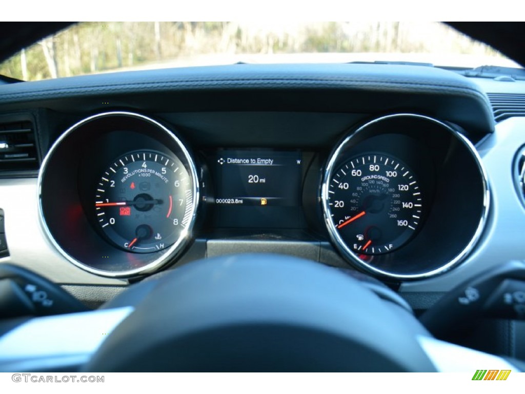2015 Mustang EcoBoost Premium Coupe - Magnetic Metallic / Dark Saddle photo #18