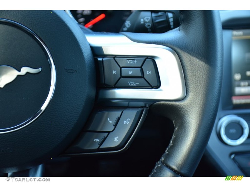 2015 Mustang EcoBoost Premium Coupe - Magnetic Metallic / Dark Saddle photo #20