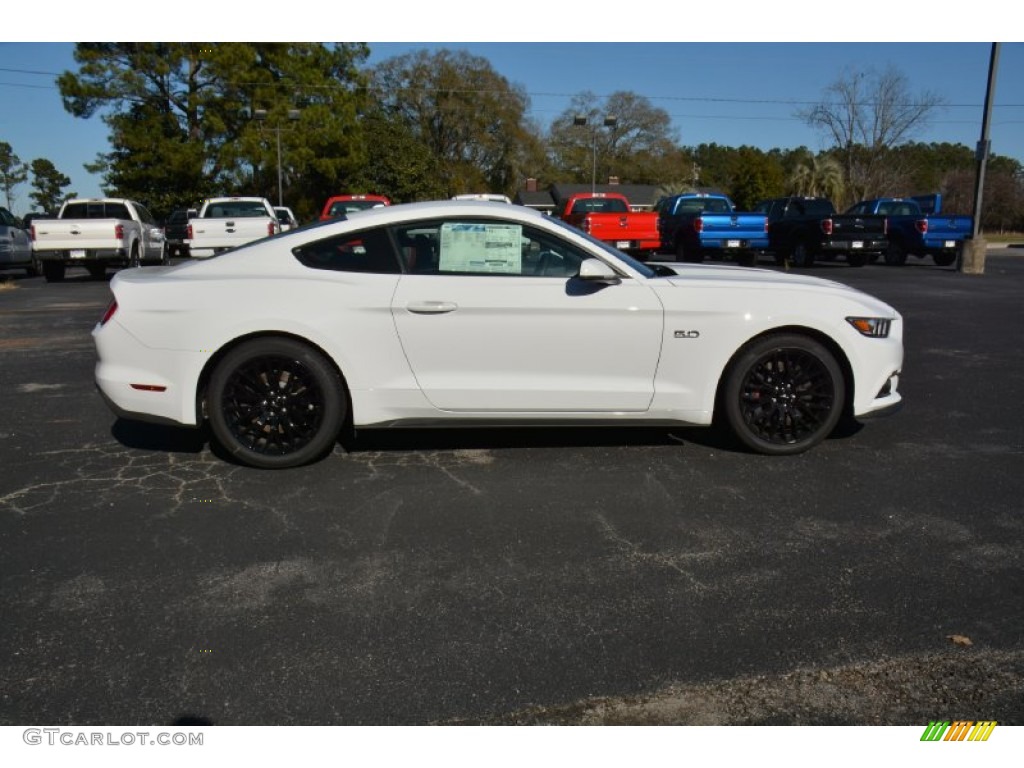 2015 Mustang GT Premium Coupe - Oxford White / Dark Saddle photo #4