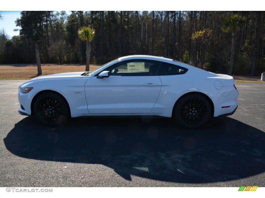 2015 Mustang GT Premium Coupe - Oxford White / Dark Saddle photo #8