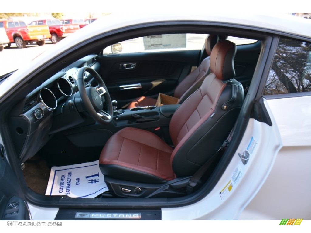 2015 Mustang GT Premium Coupe - Oxford White / Dark Saddle photo #15