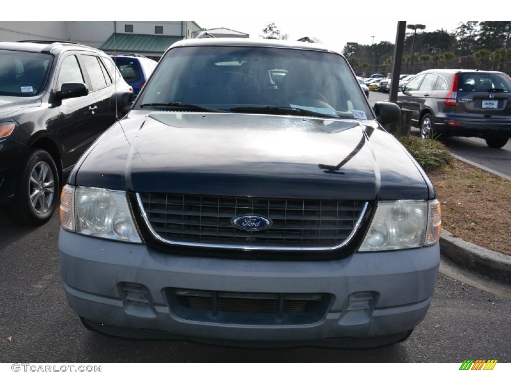 2002 Explorer XLS 4x4 - Black Clearcoat / Graphite photo #7