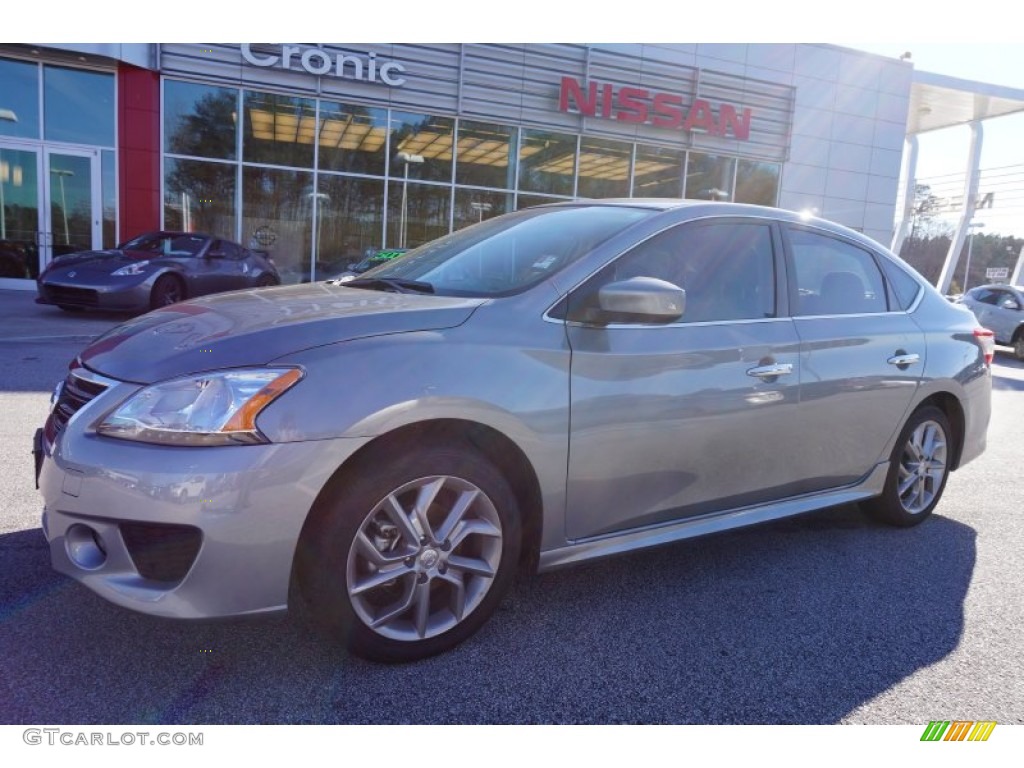 2014 Sentra SV - Brilliant Silver / Charcoal photo #1