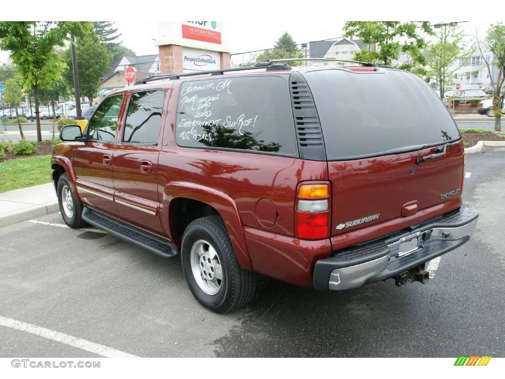 2003 Suburban 1500 LT 4x4 - Redfire Metallic / Tan/Neutral photo #6