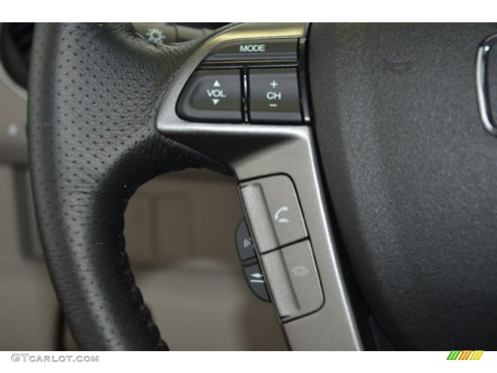 2015 Pilot EX-L - Alabaster Silver Metallic / Gray photo #19