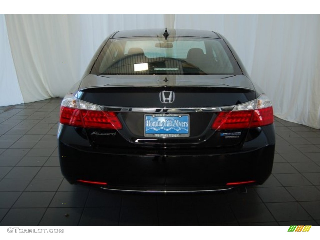 2015 Accord Hybrid Touring Sedan - Crystal Black Pearl / Black photo #8