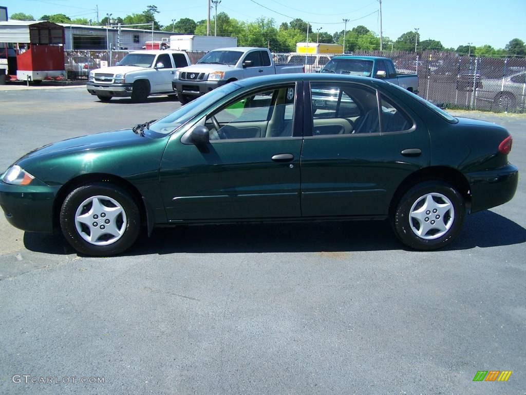 2004 Cavalier Sedan - Dark Green Metallic / Neutral photo #1