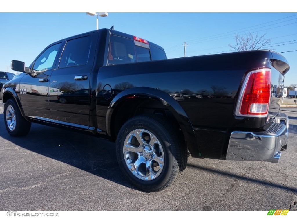 2015 1500 Laramie Crew Cab 4x4 - Black / Black photo #2