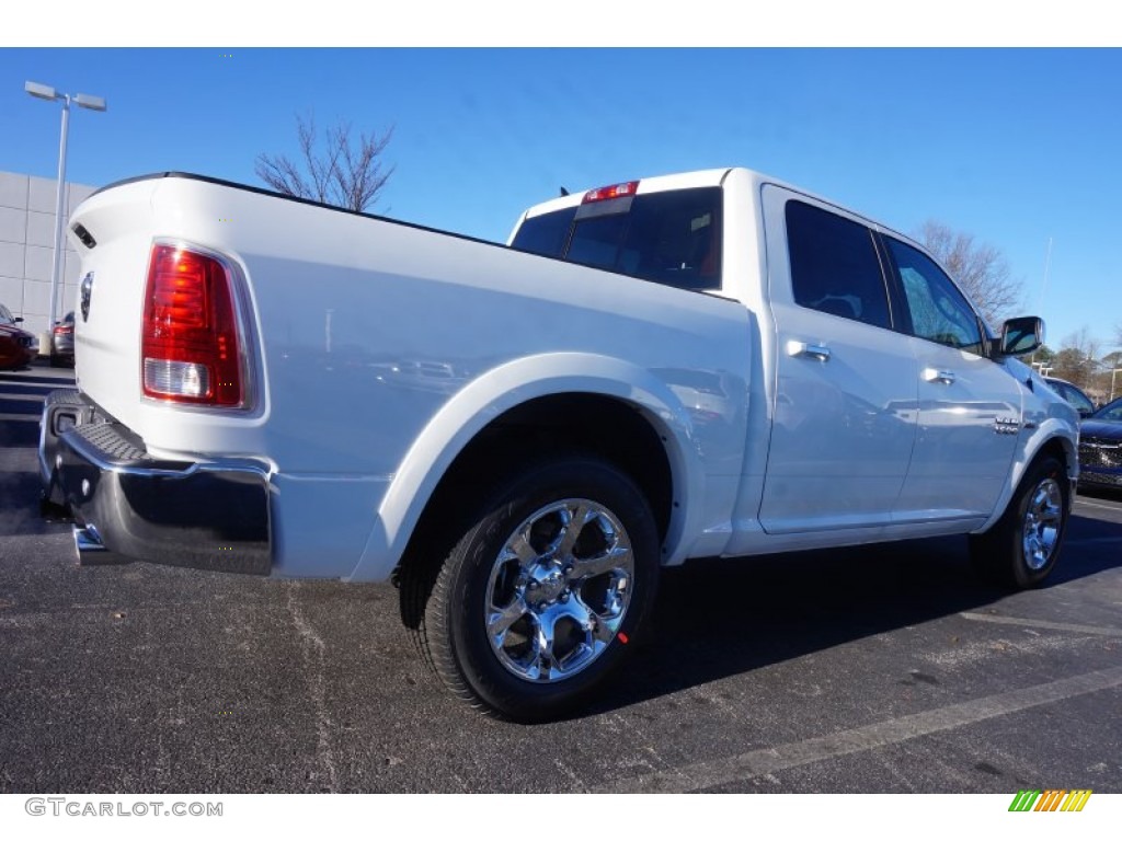 2015 1500 Laramie Crew Cab - Bright White / Black photo #3