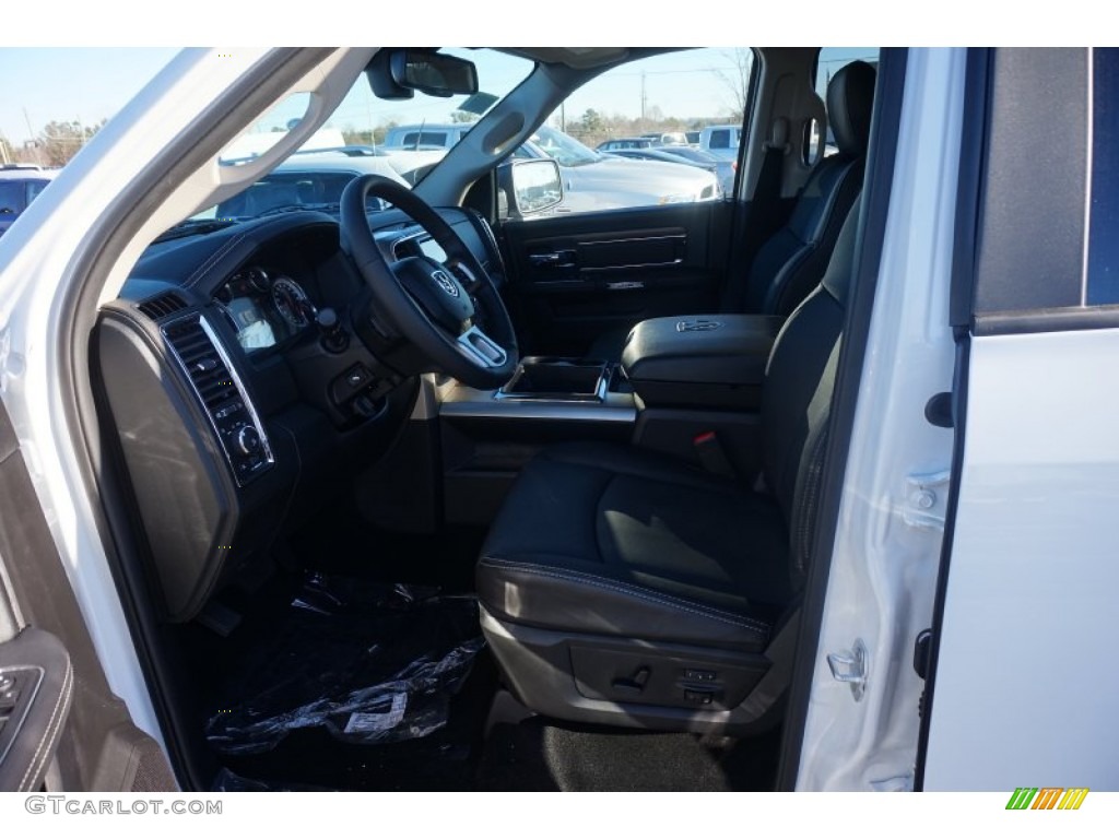 2015 1500 Laramie Crew Cab - Bright White / Black photo #7