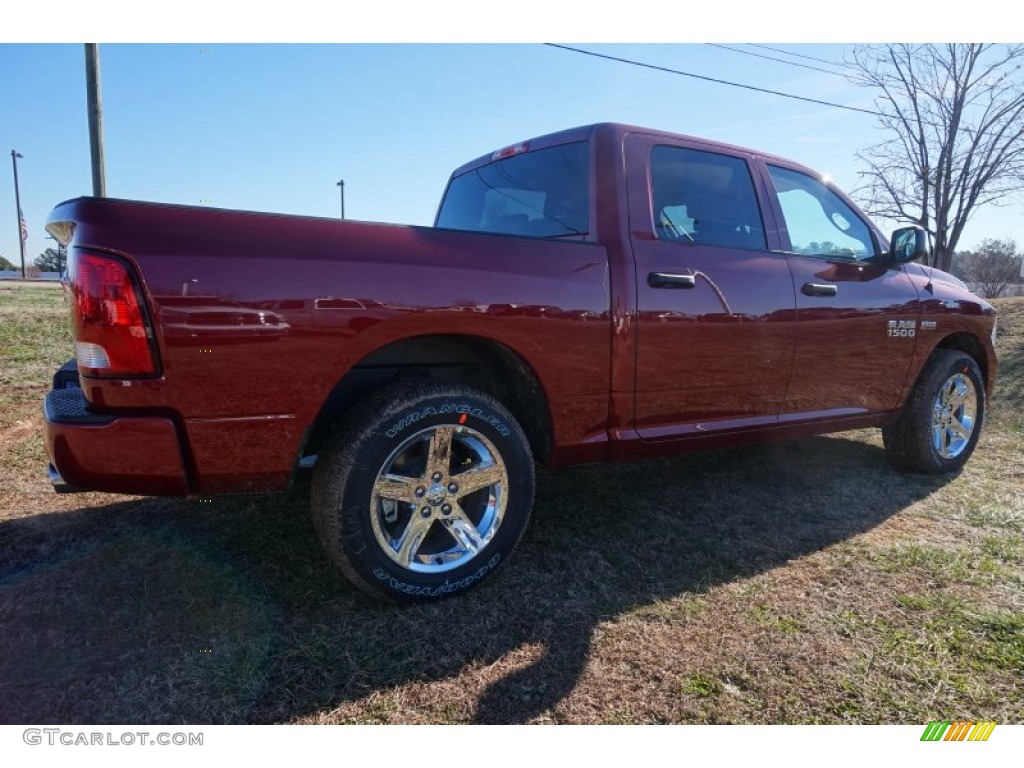 2015 1500 Express Crew Cab - Deep Cherry Red Crystal Pearl / Black/Diesel Gray photo #3