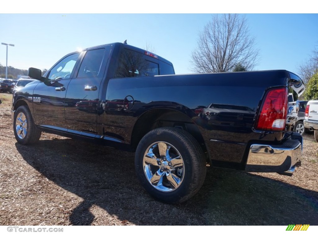 2015 1500 Big Horn Quad Cab - True Blue Pearl / Black/Diesel Gray photo #2