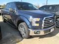 2015 Blue Jeans Metallic Ford F150 XLT SuperCrew  photo #1