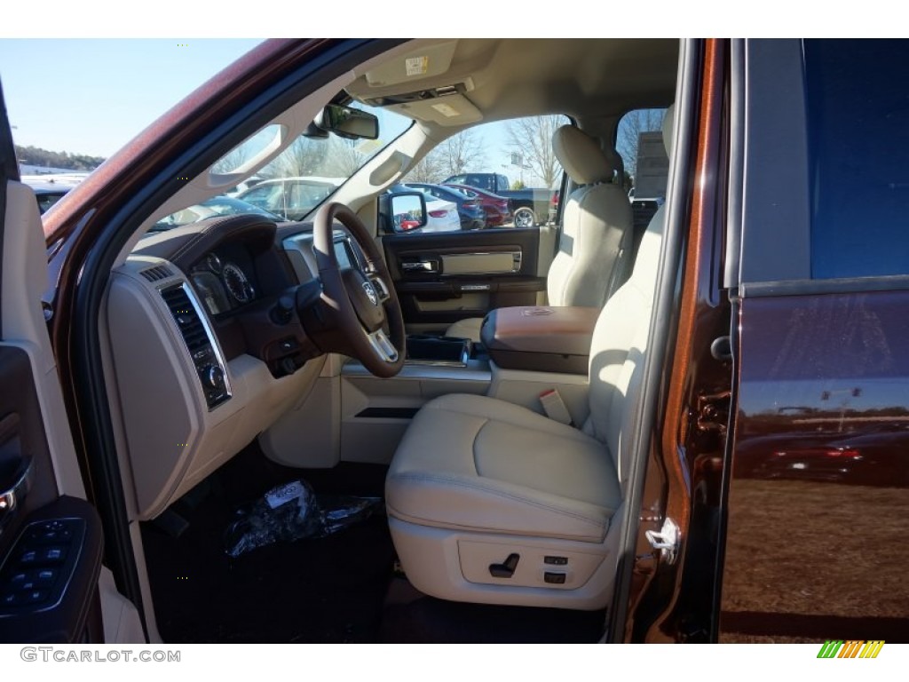 2015 1500 Laramie Crew Cab 4x4 - Western Brown / Canyon Brown/Light Frost photo #7