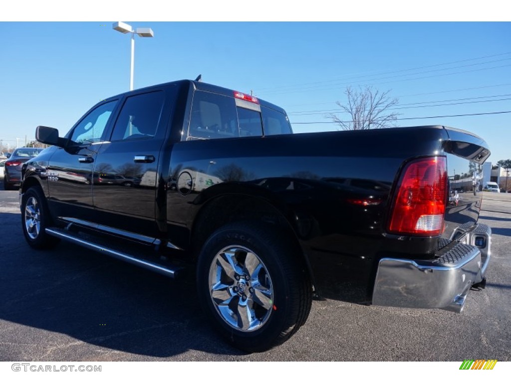 2015 1500 Lone Star Crew Cab - Black / Black/Diesel Gray photo #2