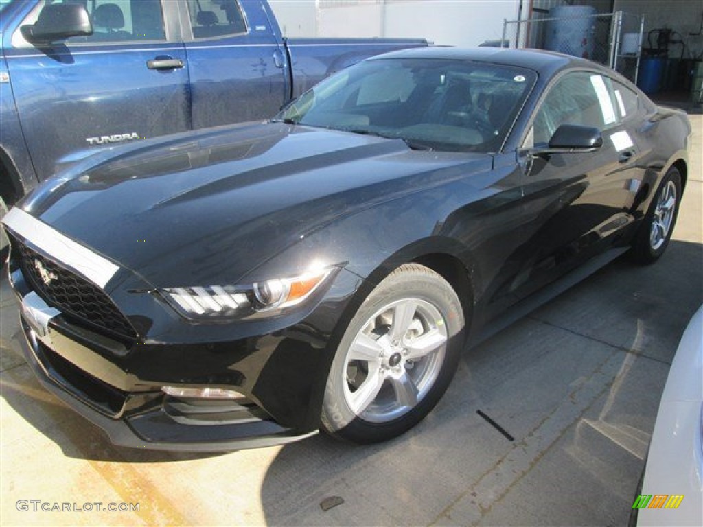 2015 Mustang V6 Coupe - Black / Ebony photo #3