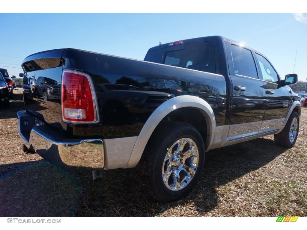 2015 1500 Laramie Crew Cab - Black / Black photo #3