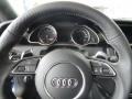 2015 Audi RS 5 Black Interior Steering Wheel Photo