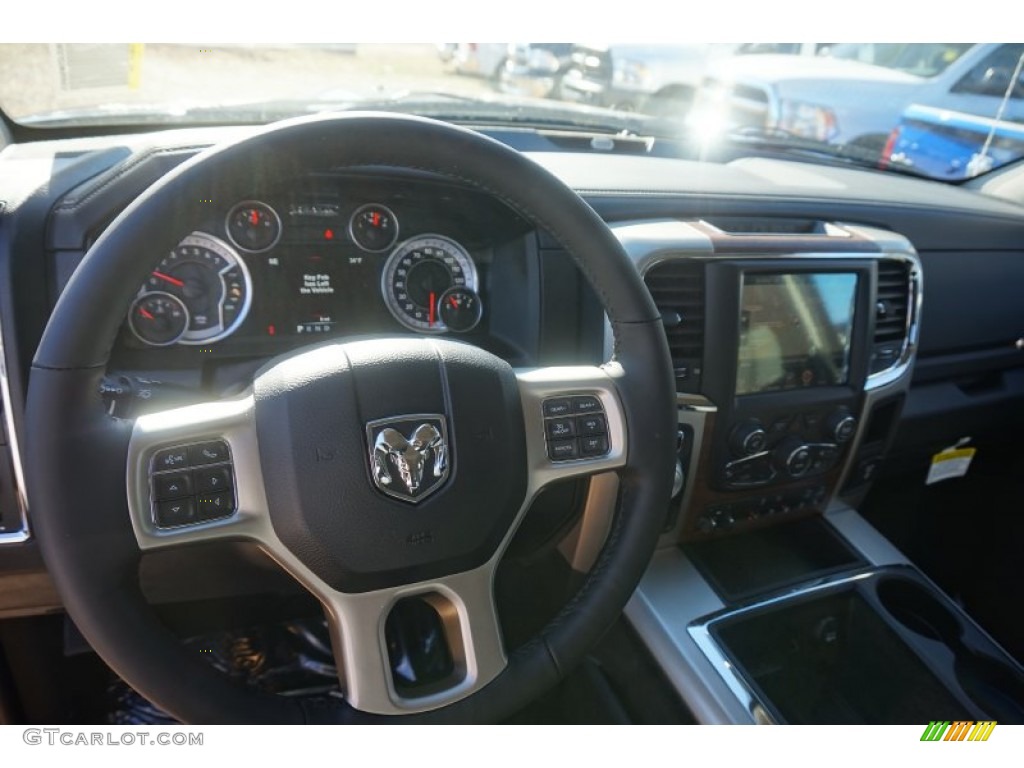 2015 1500 Laramie Crew Cab - Black / Black photo #8