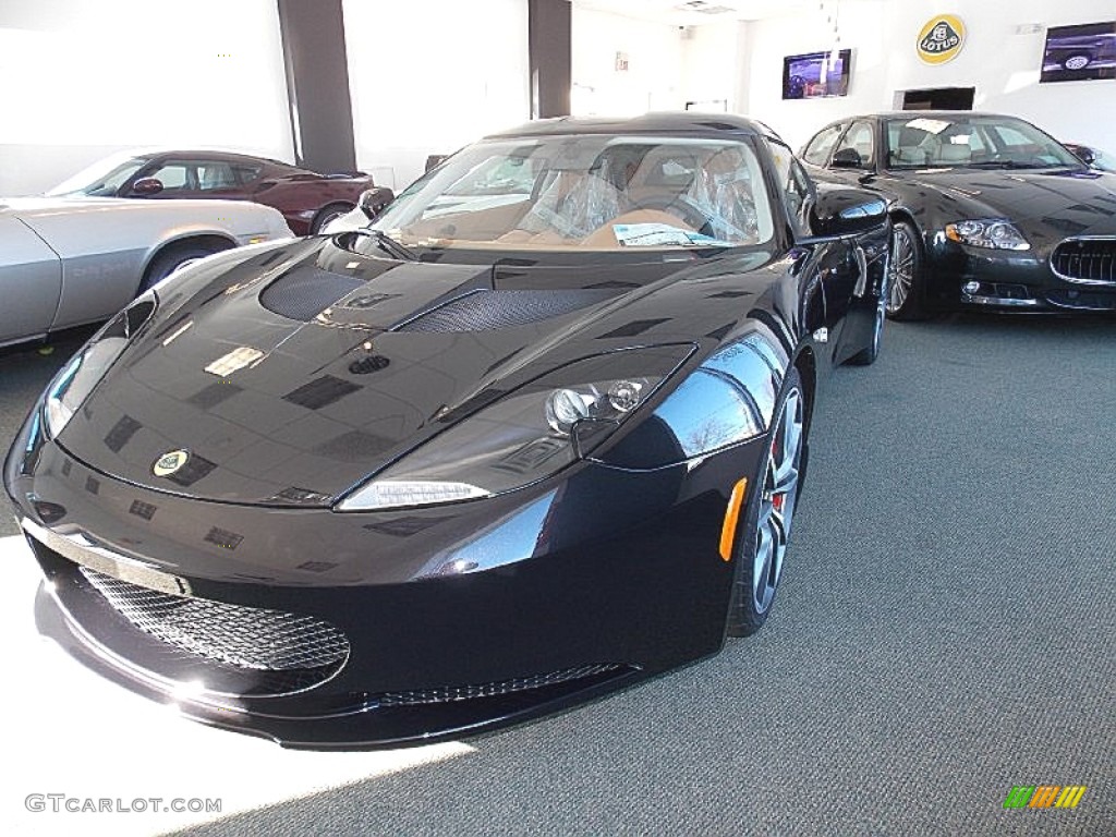 2014 Evora S 2+2 - Motorsport Black / Cognac Brown photo #1